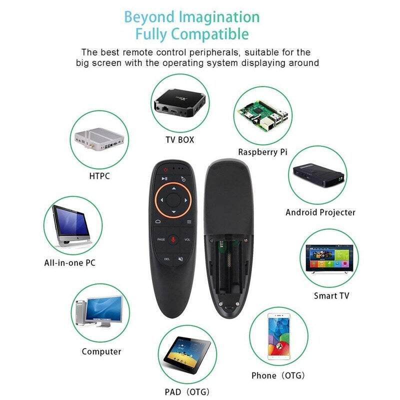 Fly Air Mouse Wireless 2.4Ghz Mini Gyro Remote Control For Android Tv Box With Voice