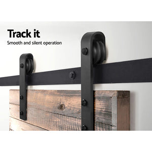 Cefito Sliding Barn Door Hardware Track Roller Set 3.66M Slide Office Bedroom