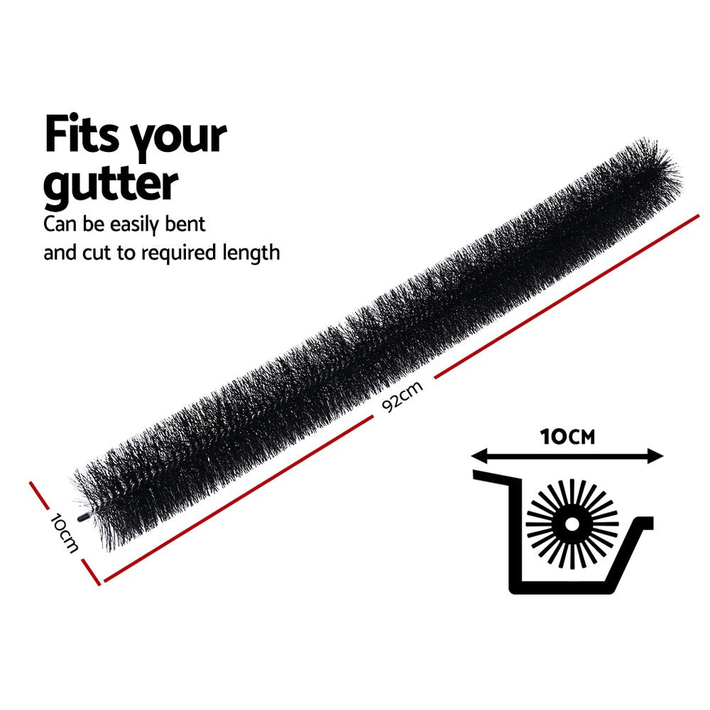 Gardeon 24 Pcs Gutter Brush Guard 100Mm X 22M Length Leaf Twigs Filter Home Garden