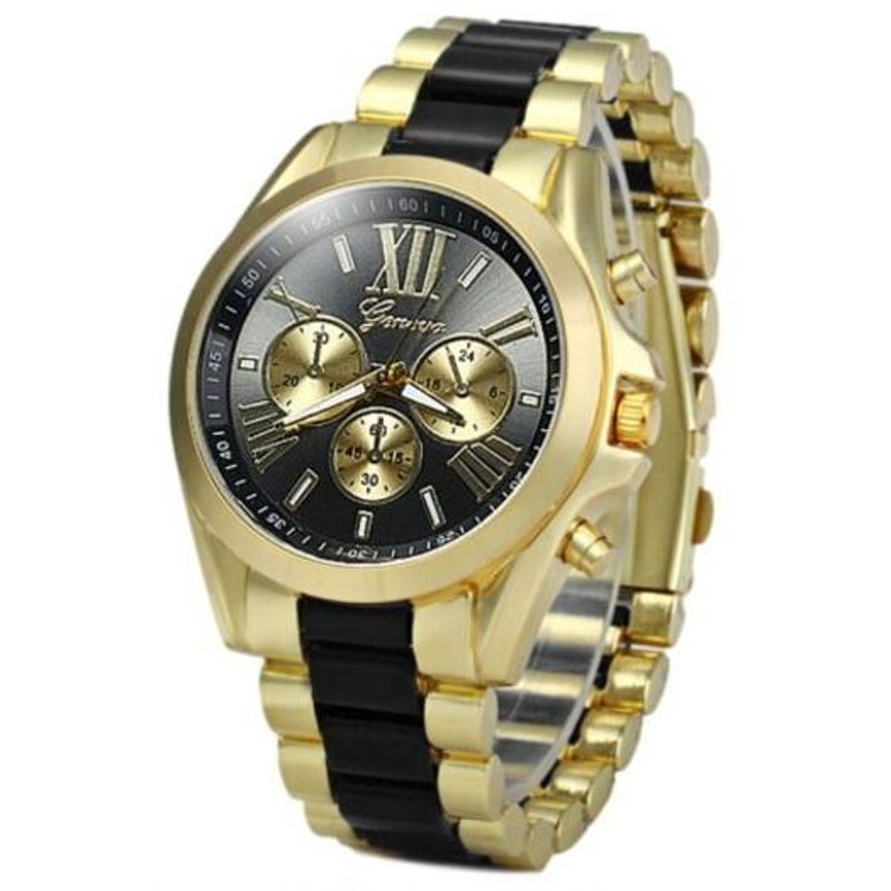 Men's Stylish Design Business Quartz Watches Black