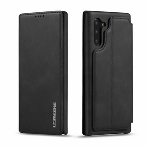 Genuine Leather Cover Case For Samsung Galaxy S20 S21 S22 S23 S24 Magnet Flip Card Slot