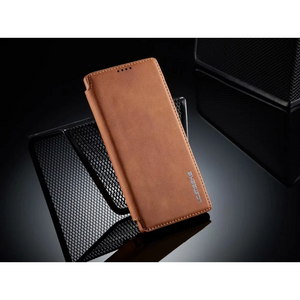 Genuine Leather Cover Case For Samsung Galaxy S20 S21 S22 S23 S24 Magnet Flip Card Slot