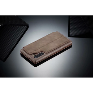 Genuine Leather Cover Case For Samsung Galaxy S20 S21 S22 S23 S24 Magnet Flip Card Slot