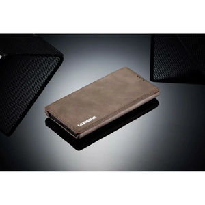 Genuine Leather Cover Case For Samsung Galaxy S20 S21 S22 S23 S24 Magnet Flip Card Slot