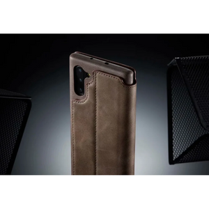 Genuine Leather Cover Case For Samsung Galaxy S20 S21 S22 S23 S24 Magnet Flip Card Slot