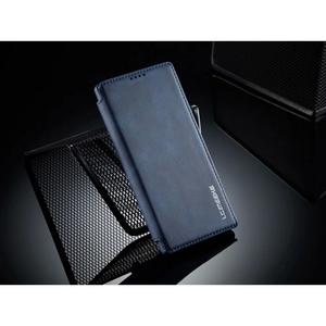 Genuine Leather Cover Case For Samsung Galaxy S20 S21 S22 S23 S24 Magnet Flip Card Slot