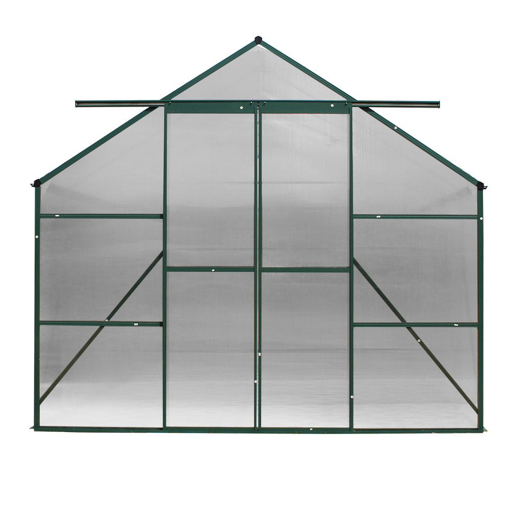 Greenfingers Aluminium Greenhouse Polycarbonate House Garden Shed 5.1X2.44M