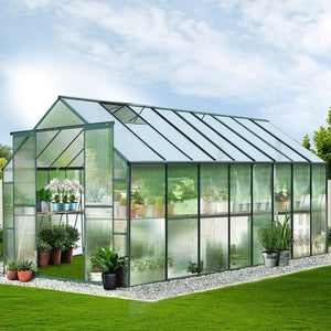 Greenfingers Aluminium Greenhouse Polycarbonate House Garden Shed 5.1X2.44M