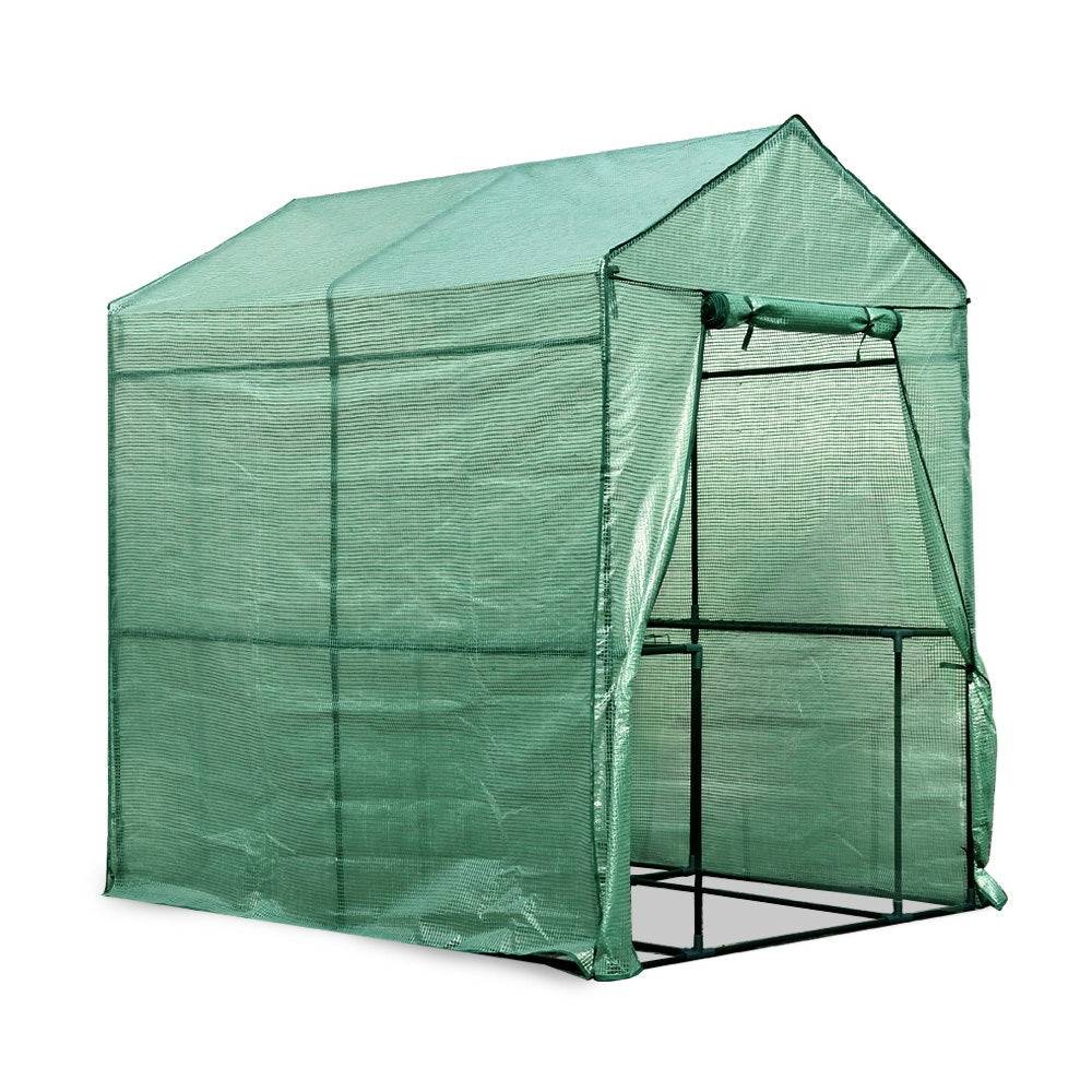 Greenfingers Greenhouse Garden Shed House 1.9X1.2M Storage Plant Lawn