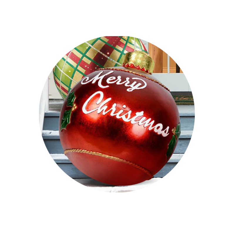 Giant Christmas Ornament Ball Outdoor Pvc 60Cm Inflatable Bauble