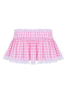 Gingham Micro Skirt