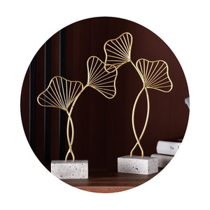 Gingko Leaves Sculpture Home Decor