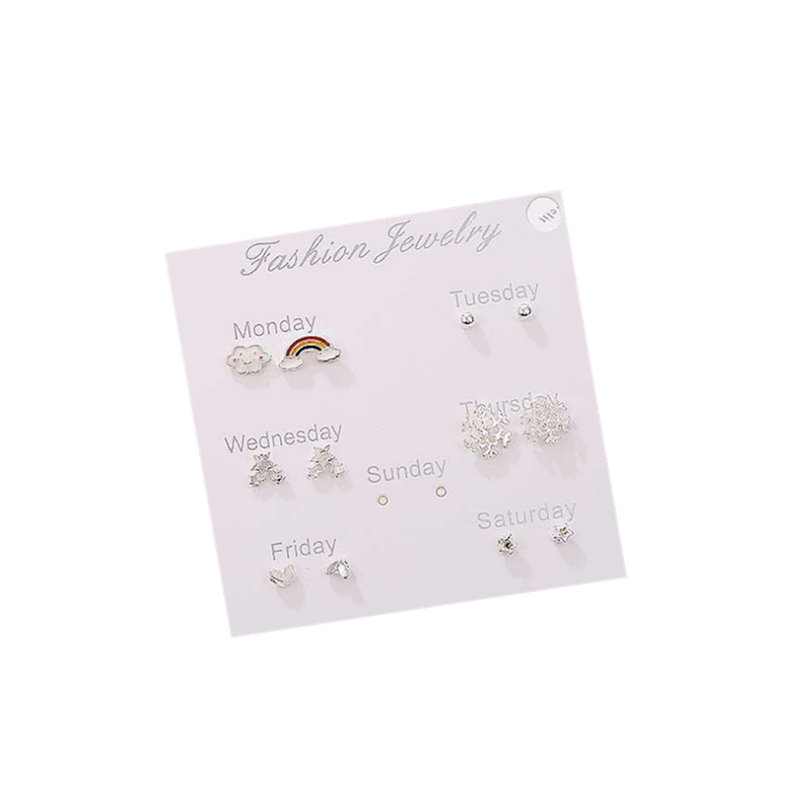 Girls'earrings Simple And Lovely Earrings Suit Personality Student 1