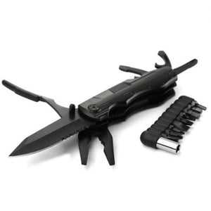 Convenient Multifunctional Folding Knife Screwdriver Black