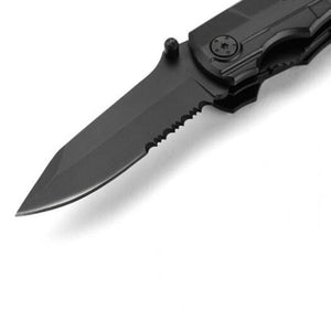 Convenient Multifunctional Folding Knife Screwdriver Black