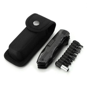 Convenient Multifunctional Folding Knife Screwdriver Black