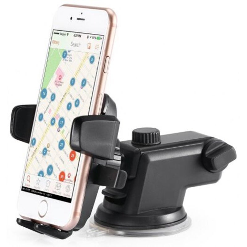 Universal Rotary Car Mount Phone Holder Black