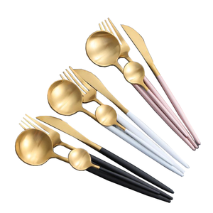 Gold Dipped Elegant Cutlery Flatware