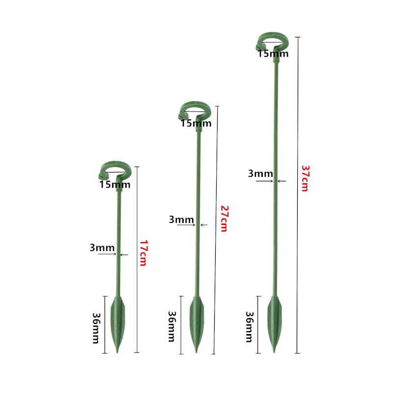 Green Fiberglass Reusable Plant Support Stake