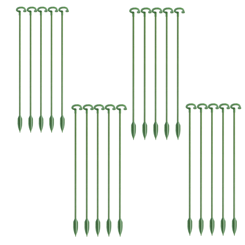 Green Fiberglass Reusable Plant Support Stake