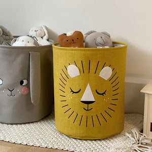 Storage Bucket Little Lion Large Capacity Cloth Organizer Basket For Home Organisation