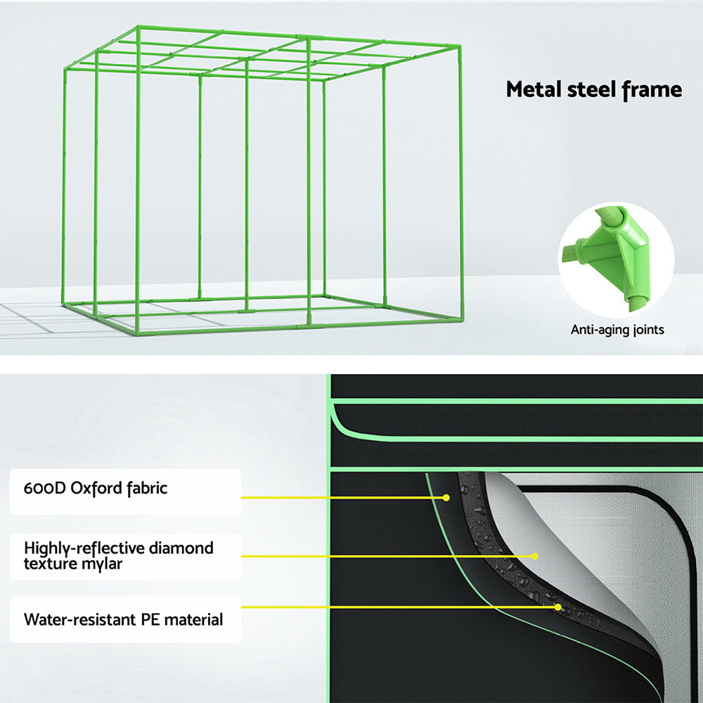 Greenfingers Grow Tent Kits 200X 200Cm Hydroponics Indoor System