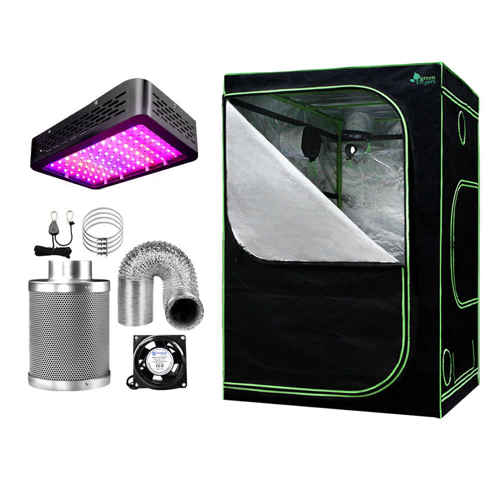 Greenfingers Grow Tent 1000W Led Light 150X150x200cm Mylar 6" Ventilation