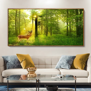 Natural Forest Wall Art Pictures Canvas Painting Landscape Living Room Decor