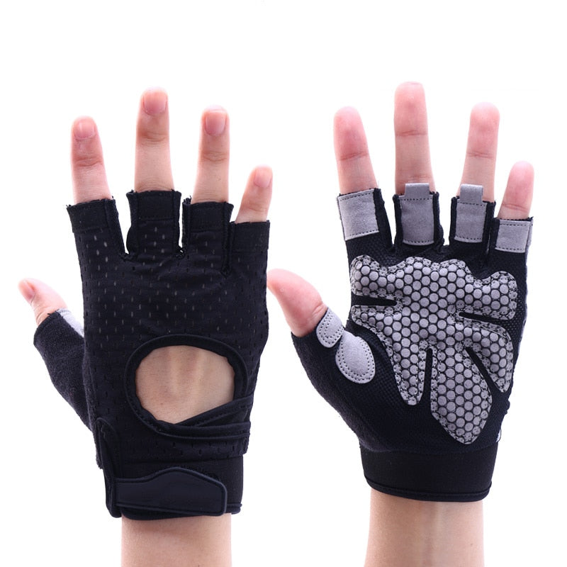 Half-Finger Non-Slip Breathable Fitness Weight Lifting Gloves Women