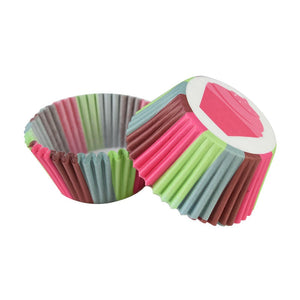 100Pcs Rainbow Muffin Cupcake Paper Cups Liner Baking Decorating Tools Party