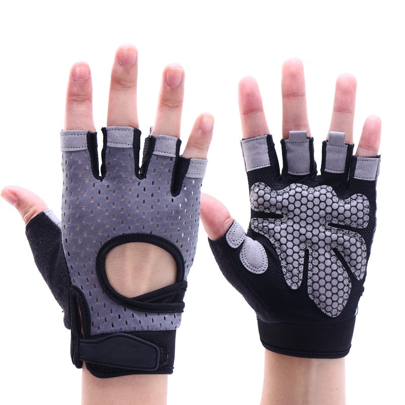 Half-Finger Non-Slip Breathable Fitness Weight Lifting Gloves Women