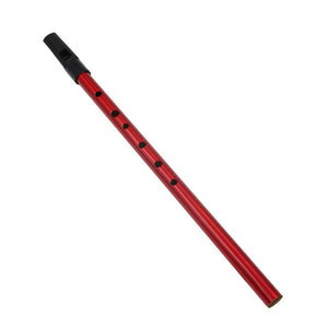 6 Hole Flute D Key Tin Penny Whistle Metal Instrument Woodwind Musical Beginners Accessories