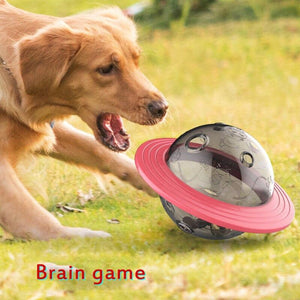 Ufo Flying Frisbee Feeder For Dogs Pet Toy