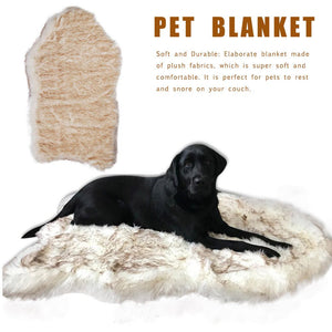 The Ortho Vegan Fur Dog Bed With Memory Foam