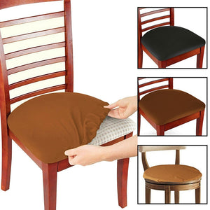 6Pcs Universal Washable Dining Chair Stool Seat Covers Slipcovers