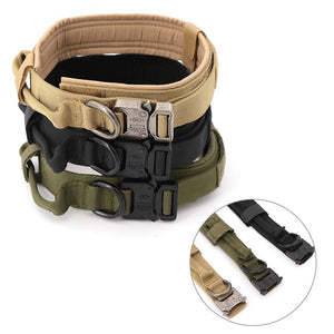 Adjustable Military Tactical Dog Collars With Handle