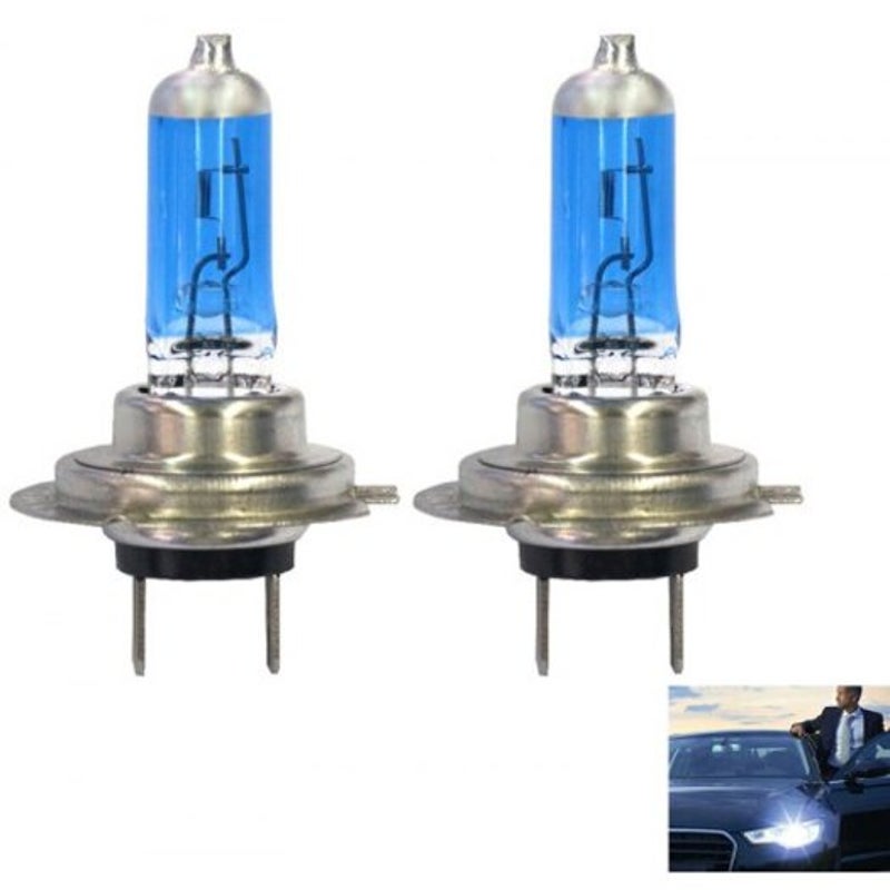 H7 12V 55W 5500K Car Automotive Halogen White Headlight 2Pcs Multi