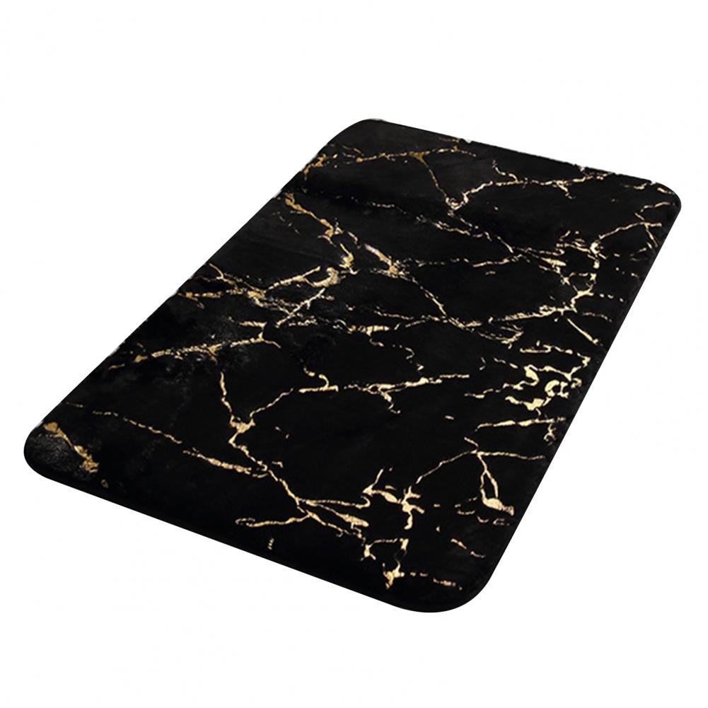 Non Slip Soft Thick Absorbent Marble Design Bathroom Mat