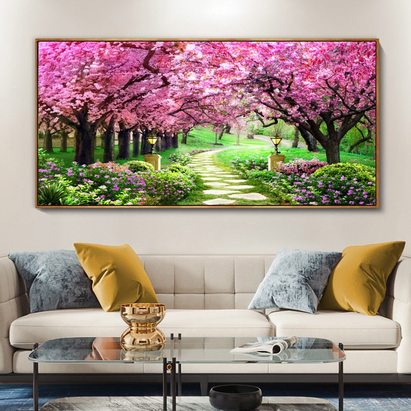 Natural Forest Wall Art Pictures Canvas Painting Landscape Living Room Decor