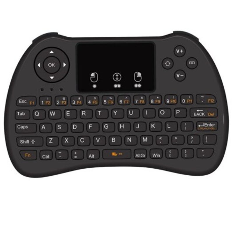 H9 Wireless Air Mouse Keyboard Black Backlit