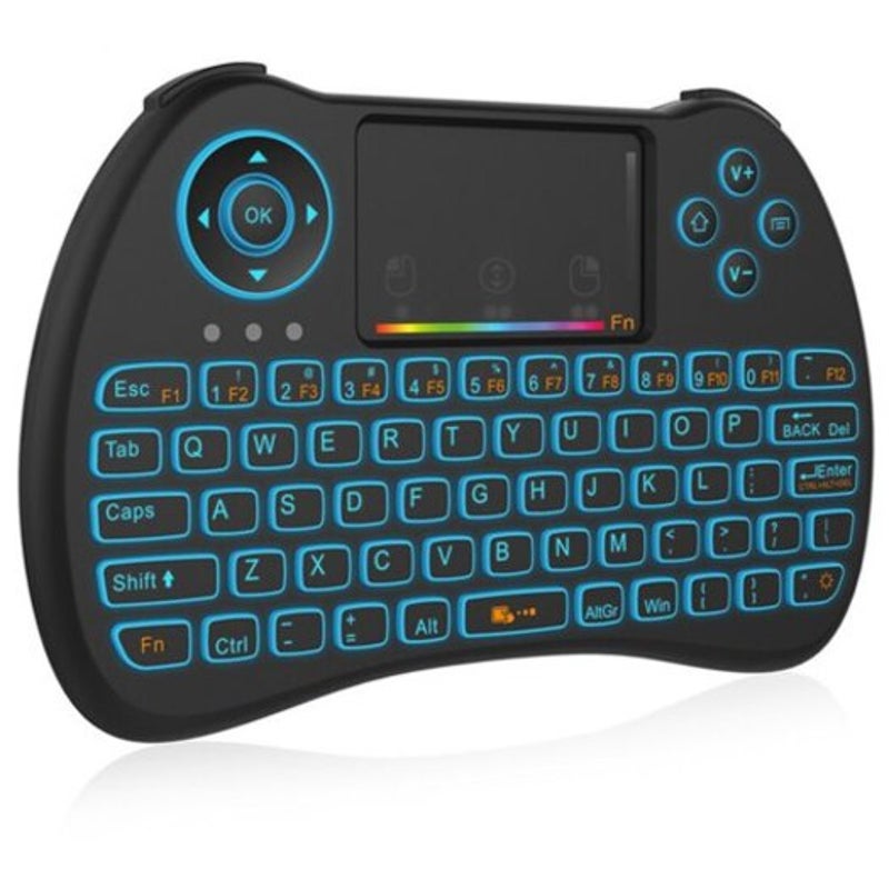 H9 Wireless Air Mouse Keyboard Black Backlit