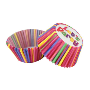 100Pcs Rainbow Muffin Cupcake Paper Cups Liner Baking Decorating Tools Party