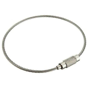 Camping Hiking 2Pcsoutdoor Stainless Steel Wire Rope Silver