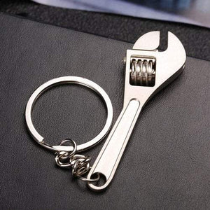 Necklaces Creative Simulation Wrench Keychain Car Small Gift Silver