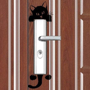 Kid's Wall Stickers Fashion Cartoon Cute Kitten Light Switch Bedroom Decoration