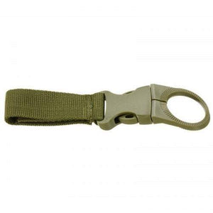 Carabiners Outdoor Tactical Nylon Webbing Water Bottle Hang Buckle Light Khaki