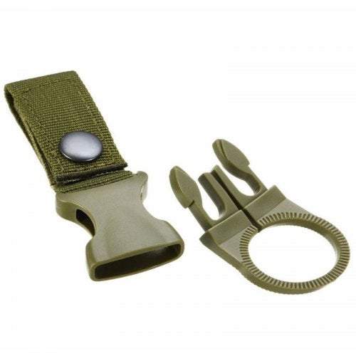 Carabiners Outdoor Tactical Nylon Webbing Water Bottle Hang Buckle Light Khaki