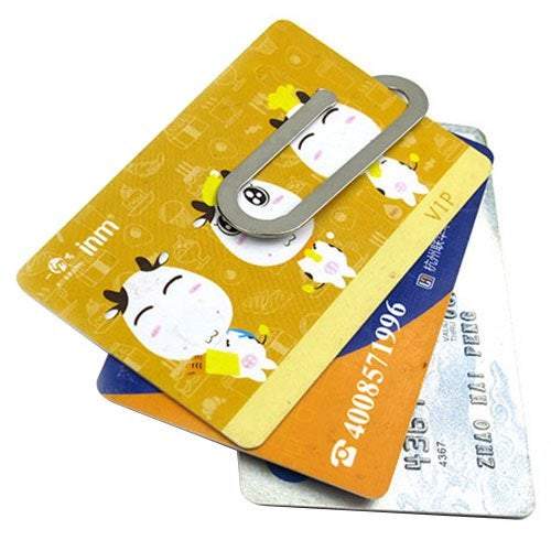 Generators Power Stainless Steel Multi Function Wallet Paper Clip Silver