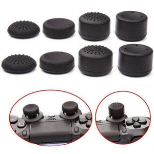 Gaming Thumb Stick Cap Heighten Key Button For Ps4 8Pcs Black