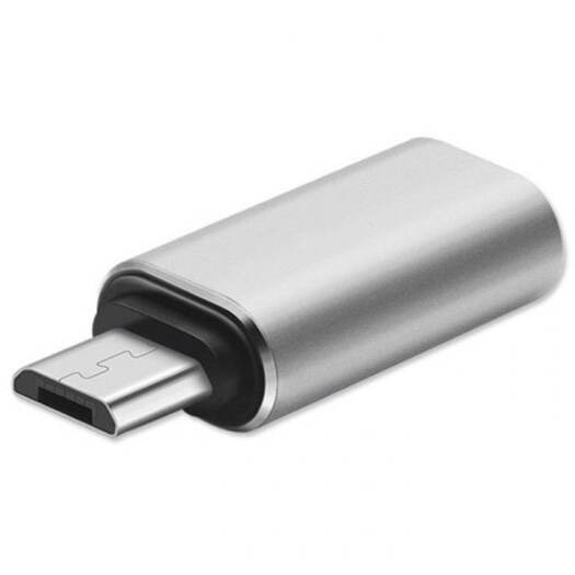 Photography Videography Type C Female To Micro Usb Male Converter Adapter Silver